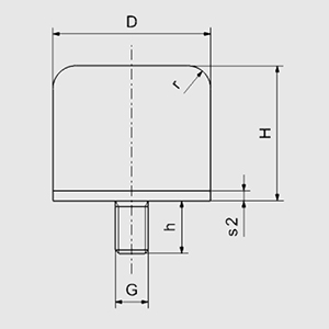 Trillingsdemper type A schematisch